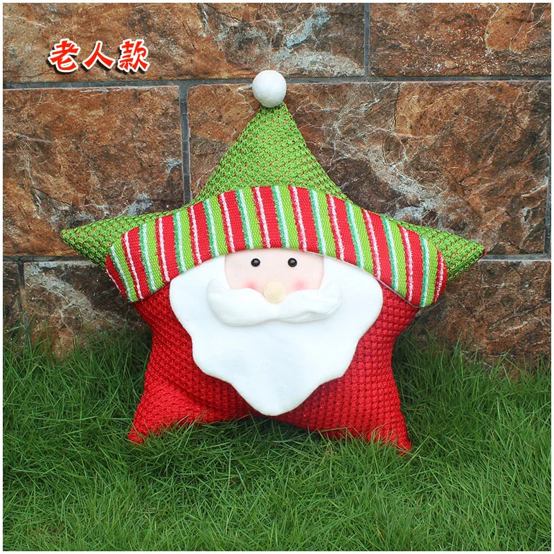 Christmas Pillows Cute Star Santa Claus Elk For Xmas New Year Home Decorative Casual Pillow Navidad Decor | Дом и сад