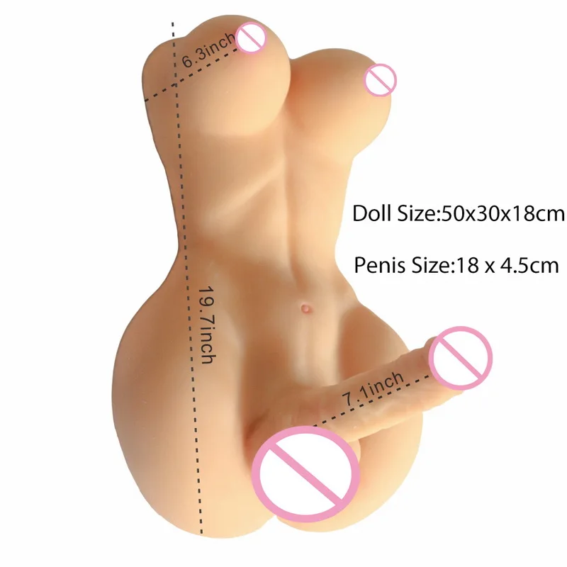 Реалистичная секс-игрушка для транссексуалов мужской сексуальный торс кукла 18