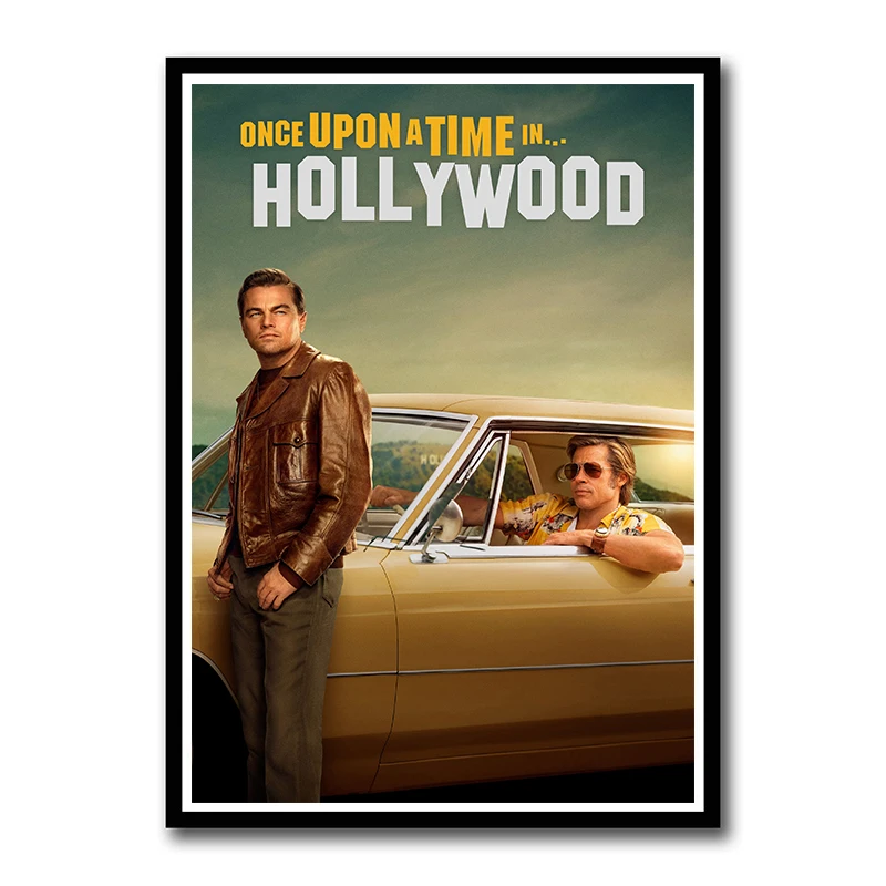 Quentin Tarantino Once Upon A Time в Голливуде бумажные плакаты с покрытием, настенные плакаты, художественная живопись для дома и комнаты, бескаркасная - Цвет: Красный