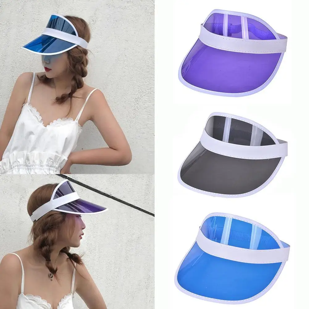 Шляпа от солнца Прозрачная с защитой УФ лучей для мужчин и женщин пластиковый