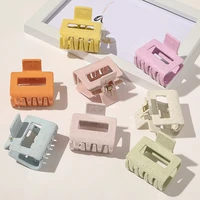 hollow square hairpins hair claws 1pcs hair accessories banana grips square acetate acrylic hair crab ice cream color
