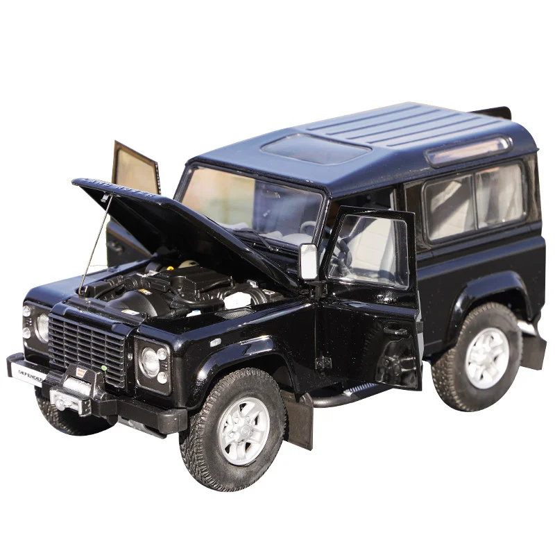 

Модель автомобиля из сплава 1/18, литье под давлением Jingshang Land Rover Defender, Высококачественная коллекция детских игрушек и подарков, семейный дис...