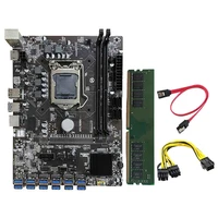 b250c 12 usb3 0 to pci e 16x graphics slot lga1151 ddr4 dimm ram btc mining motherboard with 8g ddr4 memorypower cable