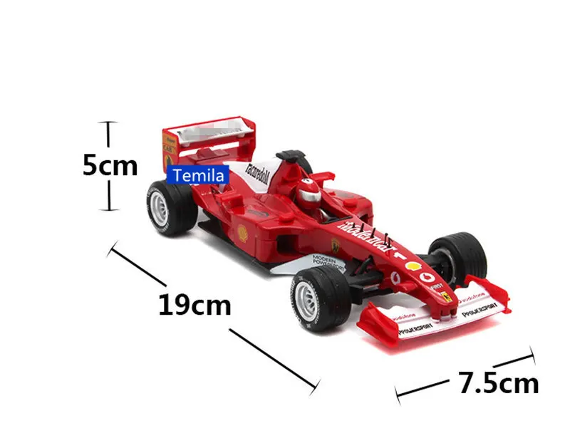 [Забавный] 19 см электронный звук и светильник F1 гоночный автомобиль модель из