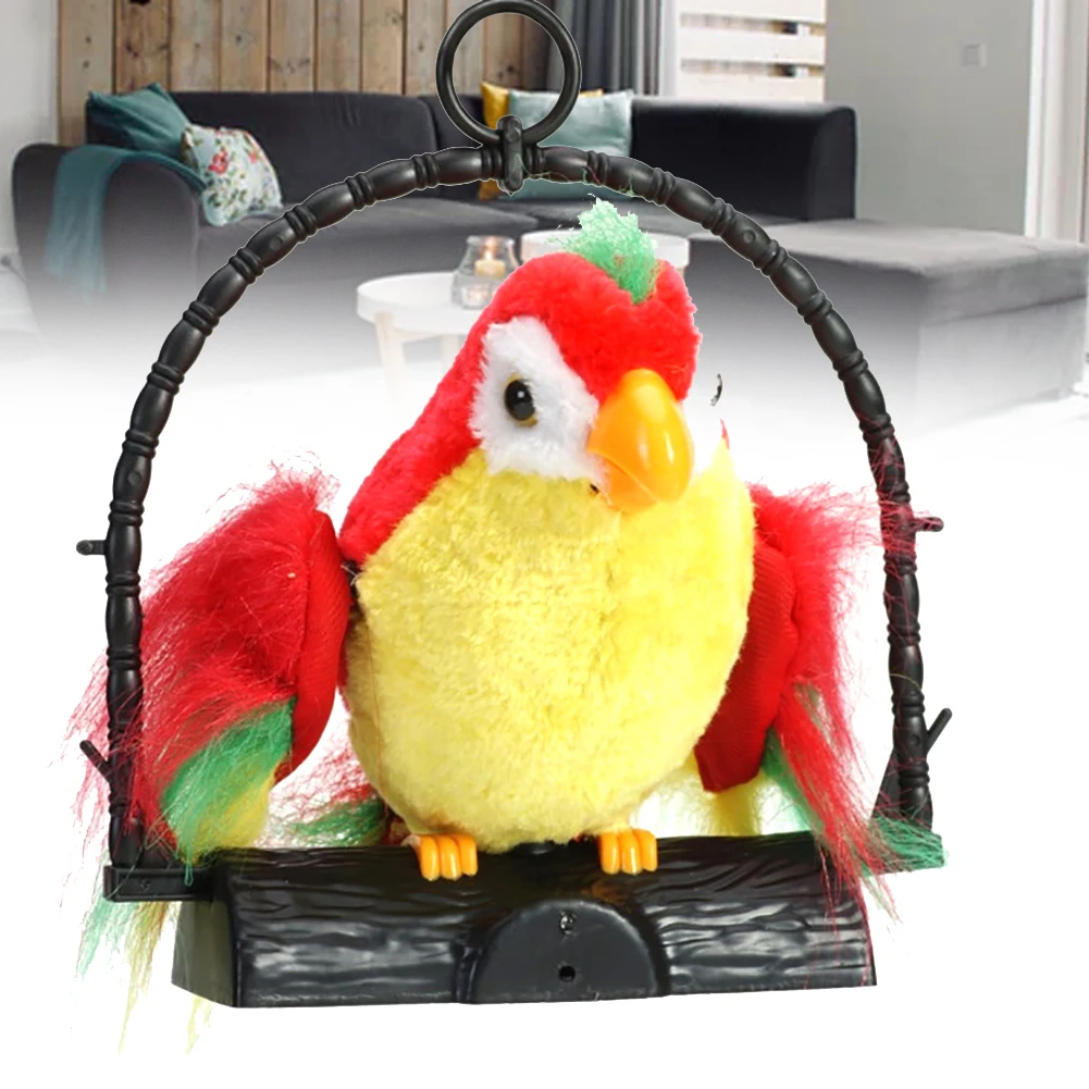 

Repeat Voice Simulation Kids Toy Prank Recording Sound Electric Parrot Party Funny Hanging Birthday Gift Mimics Imitate Talking