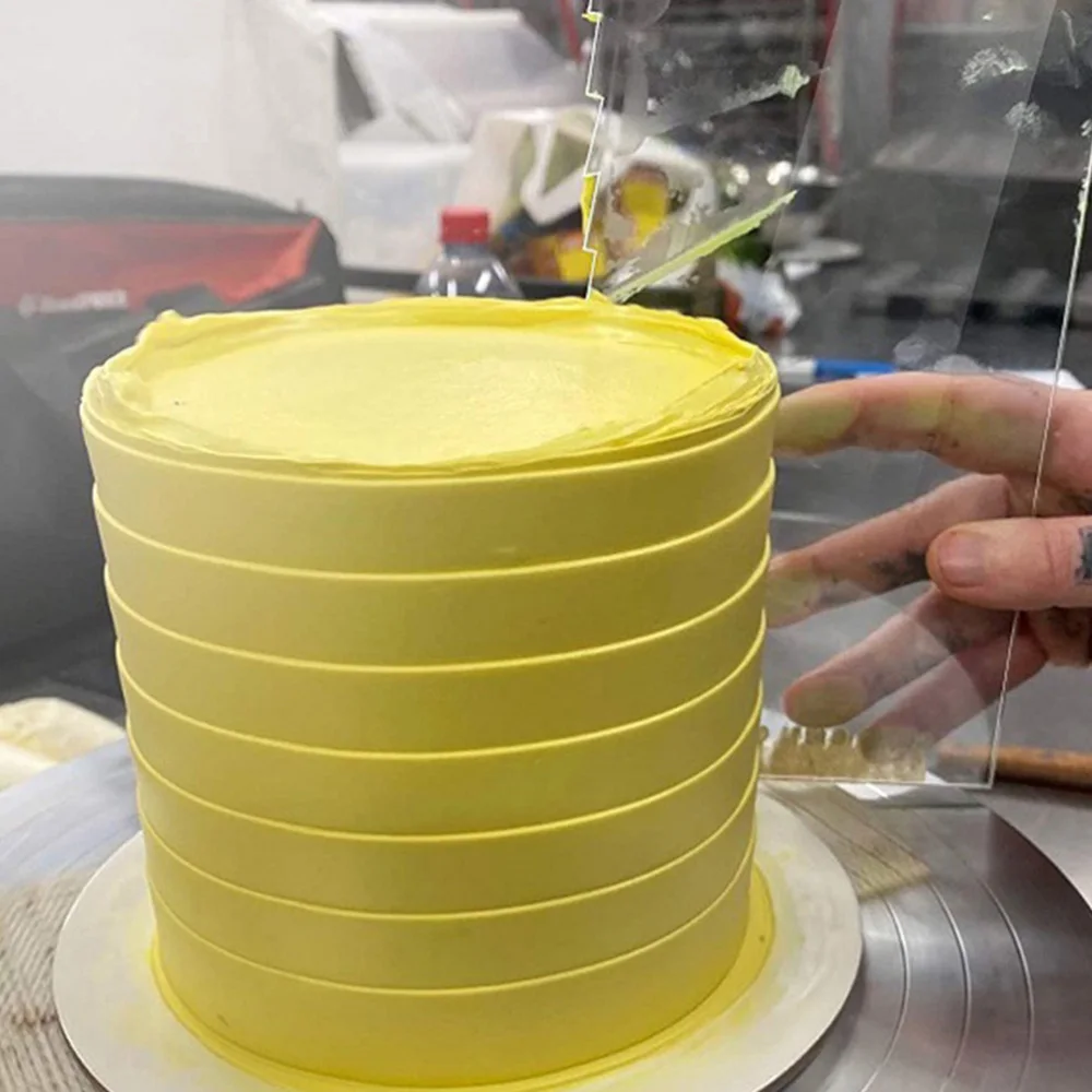 

1 Set 11Pcs Round Cake Discs Scrapers Cake Decorating Tool Kit (Transparent)