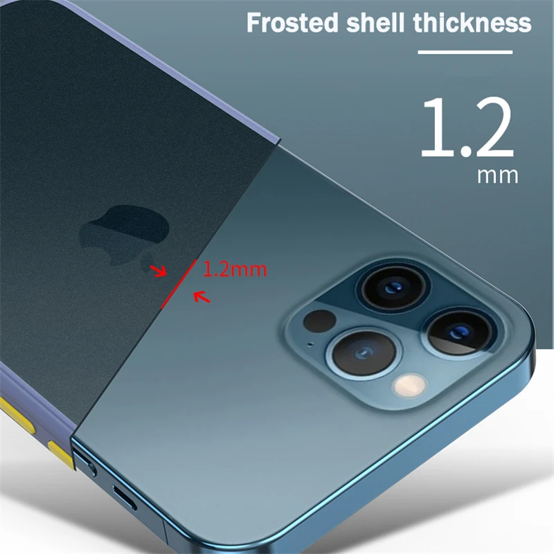 Матовый Прозрачный чехол-рамка для iPhone 13 12 Pro Max 8 7 Plus SE 2020 6 6S | Мобильные телефоны и