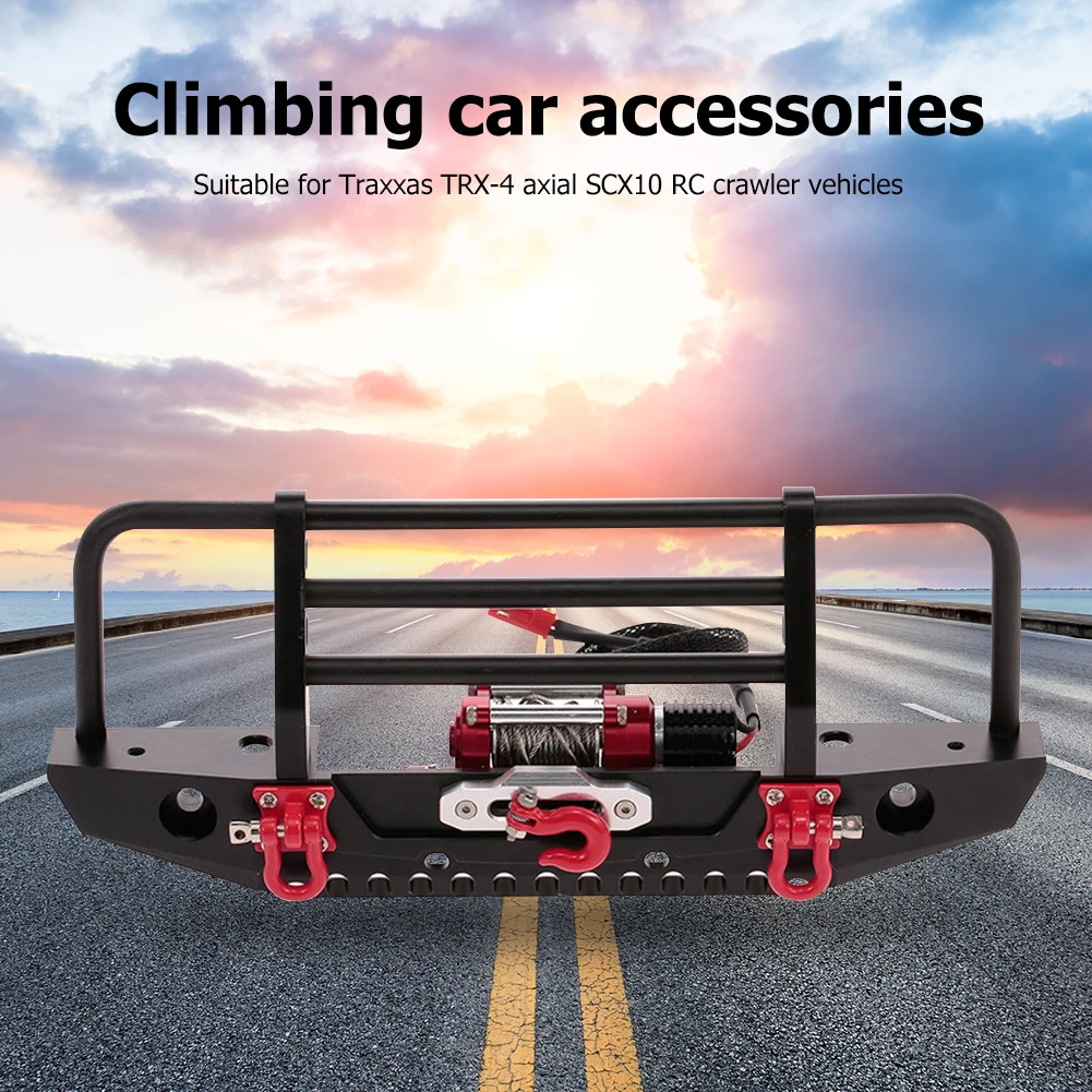 

2 LED Light RC Car Bumper with Winch Remote Controller Receiver Transmitter Set for Children Early Learning Supplies