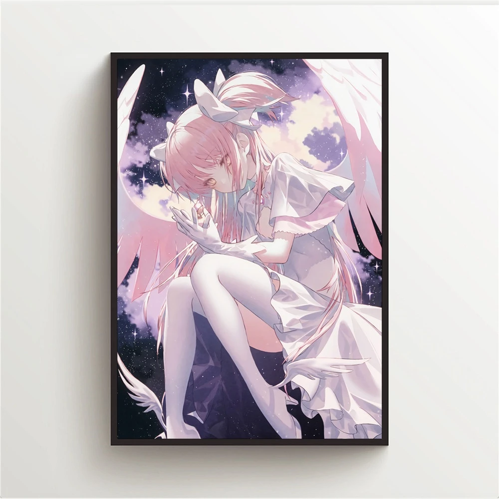 Настенная Картина на холсте Puella Magi Madoka Magica ретро скандинавский плакат аниме