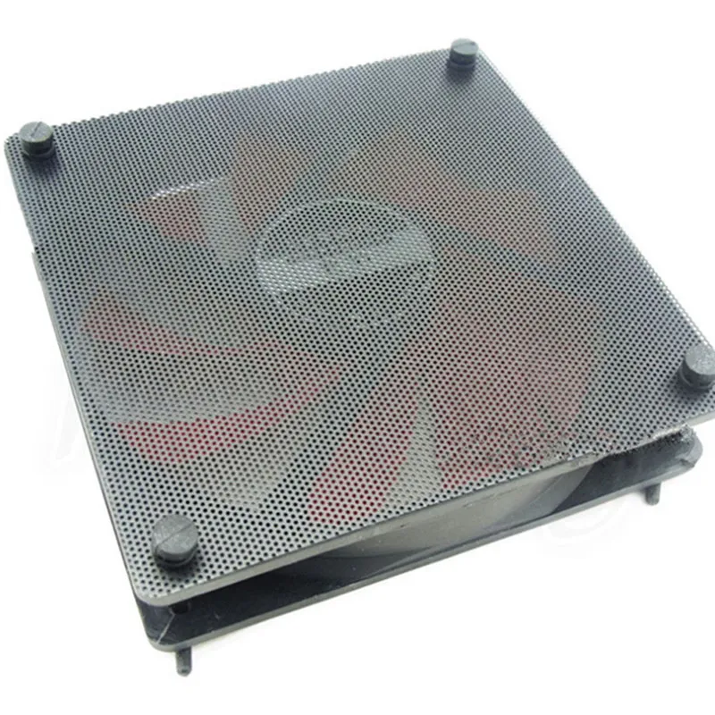 5PCS/lot 120mm Cuttable Black PVC PC Fan Dust Filter Dustproof Case Computer Mesh