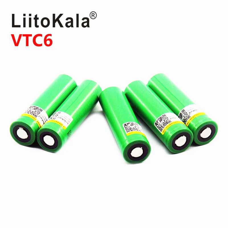Литий-ионный аккумулятор Liitokala VTC6 3 7 в 3000 мАч 18650 30 А | Электроника