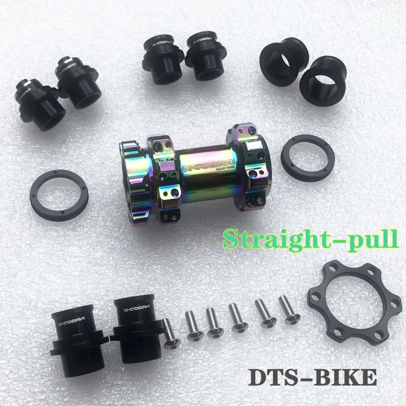black Straightpull Х-Кобра PRO-1/9 велосипедная ступица 6-болт дисковый тормоз горный велосипед передний ступичный узел совместимость 100*9/100*15/110*15 boost/110*20/прямой открывания консервной банки - Цвет: black Straightpull
