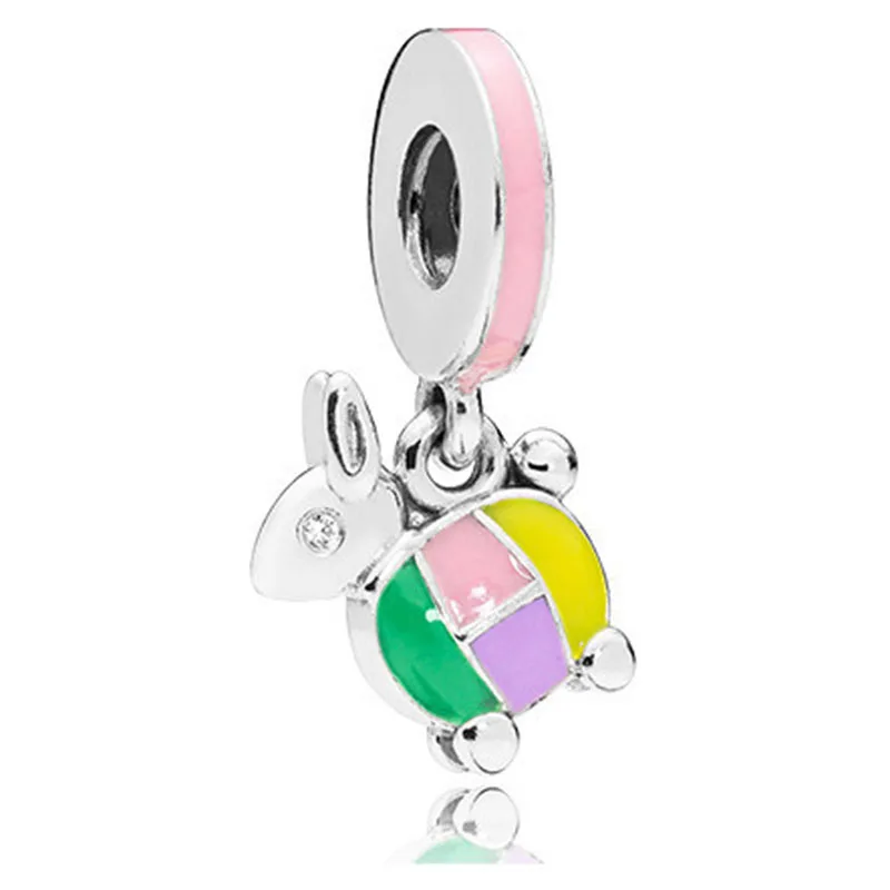 

100% 925 Sterling Silver Charm New Lovely Auspicious Jewelry Pendant Fit Pandora Women Bracelet & Necklace Diy Jewelry