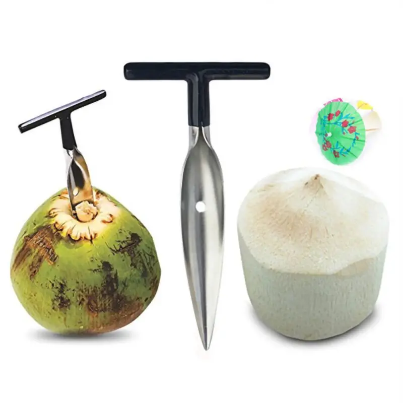 Открывалка для кокоса Tool из нержавеющей стали открывалка Water Punch Tap Drill Straw Open Hole Cut