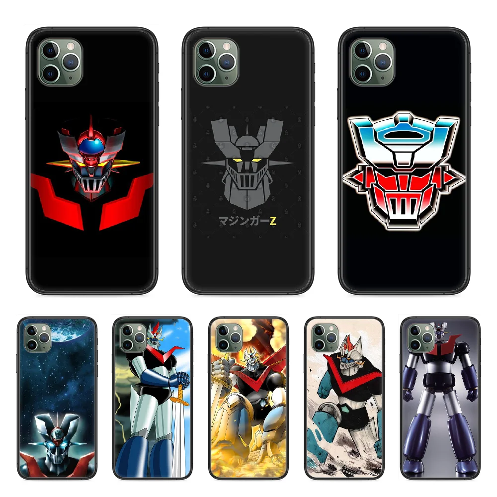 Чехол для телефона Mazinger чехол Iphone 12 11 8 7 XR PLUS X XS PRO SE 2020 MAX черный Водонепроницаемый
