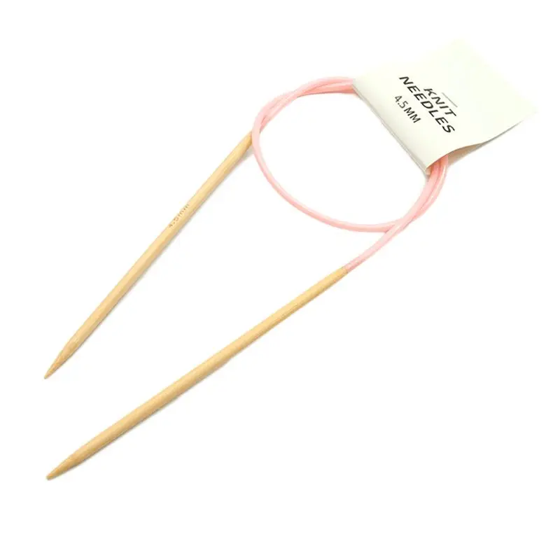 Набор круговых спиц для вязания, бамбуковые, деревянные, 517E, 2 шт.
