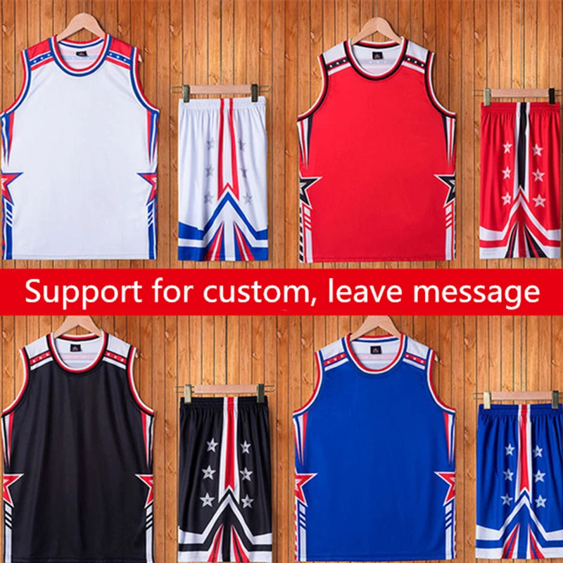 

Basketball Jersey Customized Adult Children's Basketball Suit Set Comfortable Breathable Print Number Personality Team Training