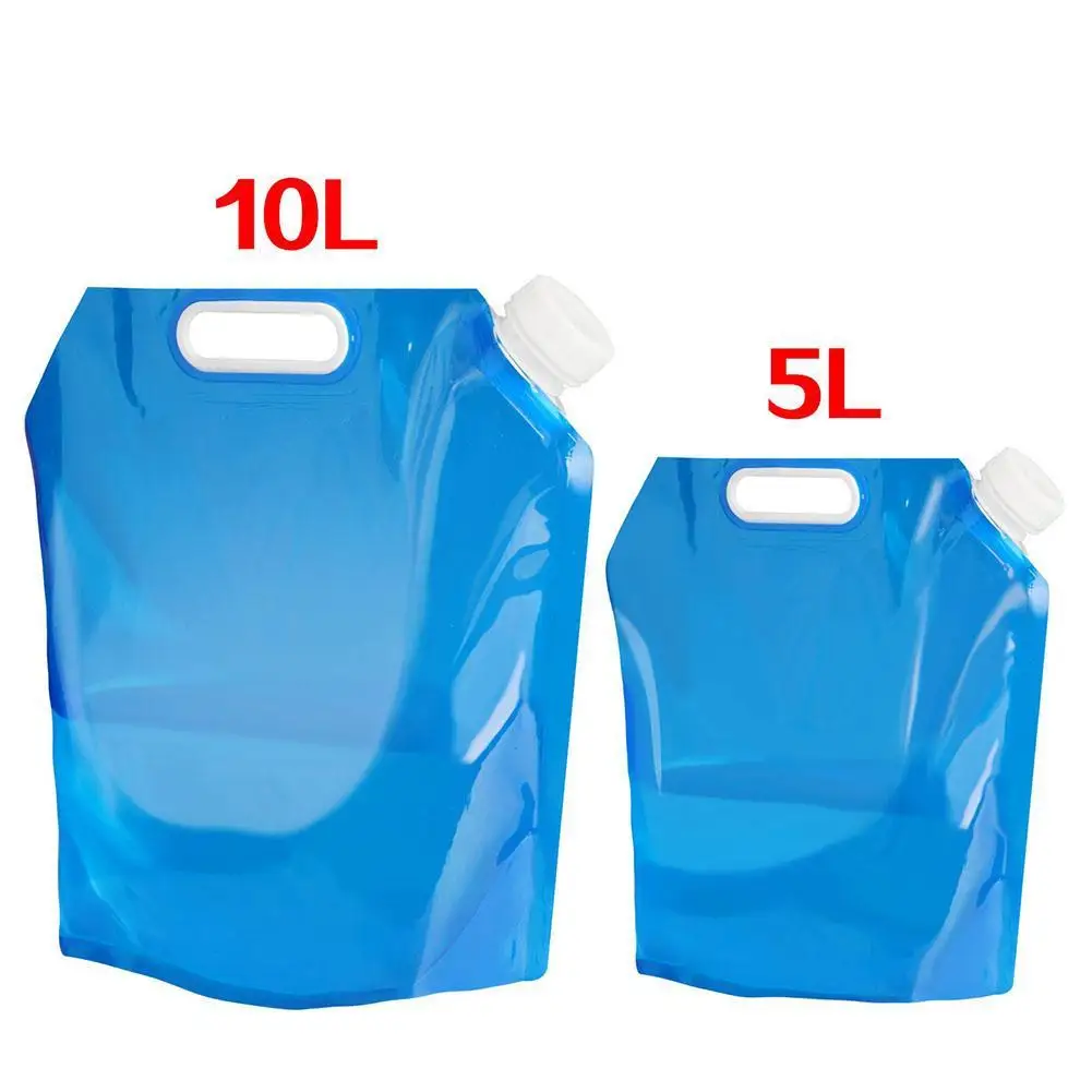 Sac d'eau d'extérieur haute capacité 5/10L  sac d'eau pliable  boîte sans goût  sceau de sécurité