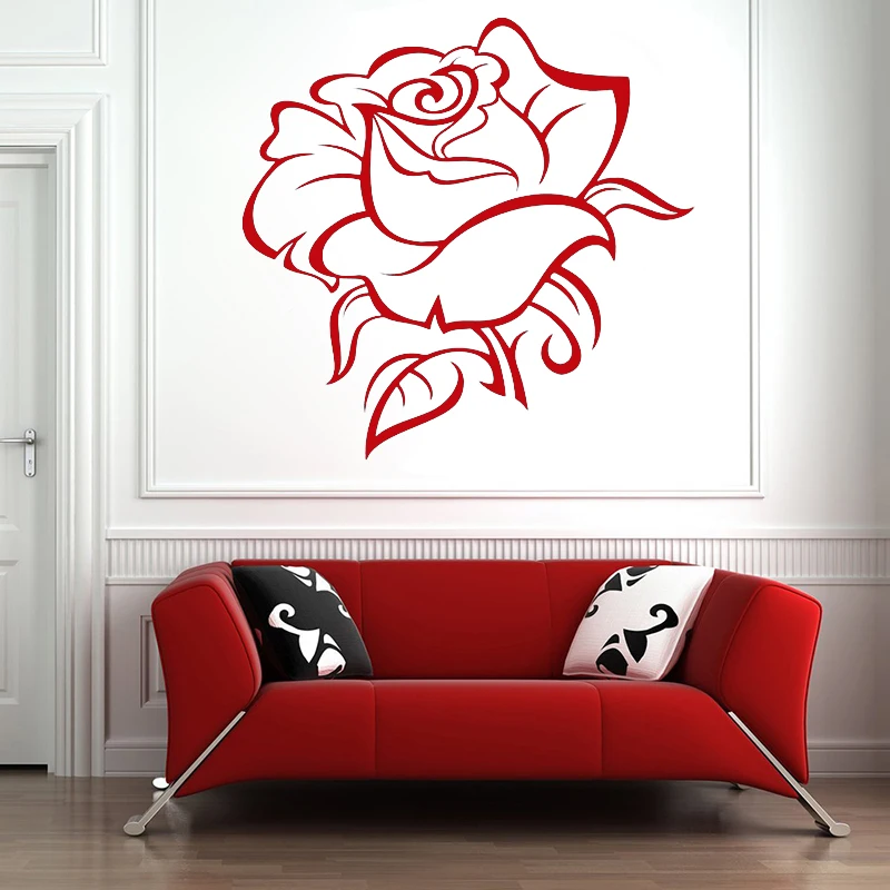 Роза настенные наклейки цветы растения лилии Одуванчик цветок тюльпаны