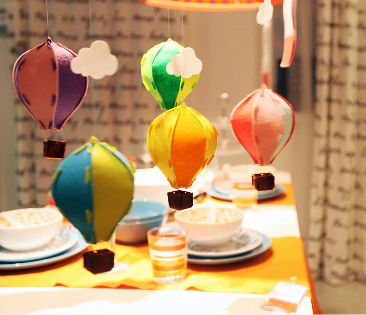 5 шт./лот DIY 3D воздушный шар войлочная ткань огненный украшения для свадьбы/дня