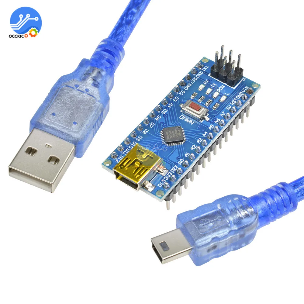 Плата микроконтроллера Nano V3.0 3 0 Mini USB ATmega328 ATmega328P CH340 5 в 16 м плата Moudle CH340G для Arduino с