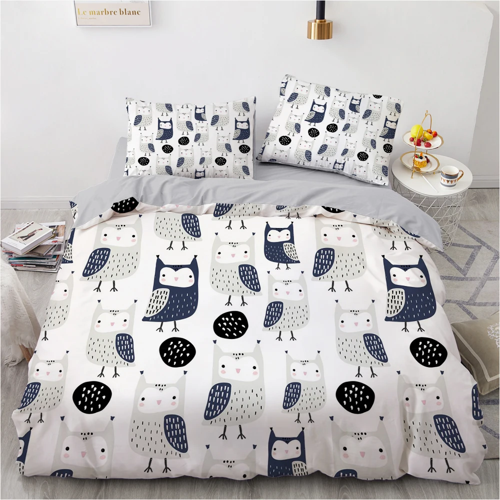 3D Luxury Bedding Sets Comforter Quilt Cover Duvet Set Double King Queen Single Size Cartoon Design Custom Bedclothes | Дом и сад