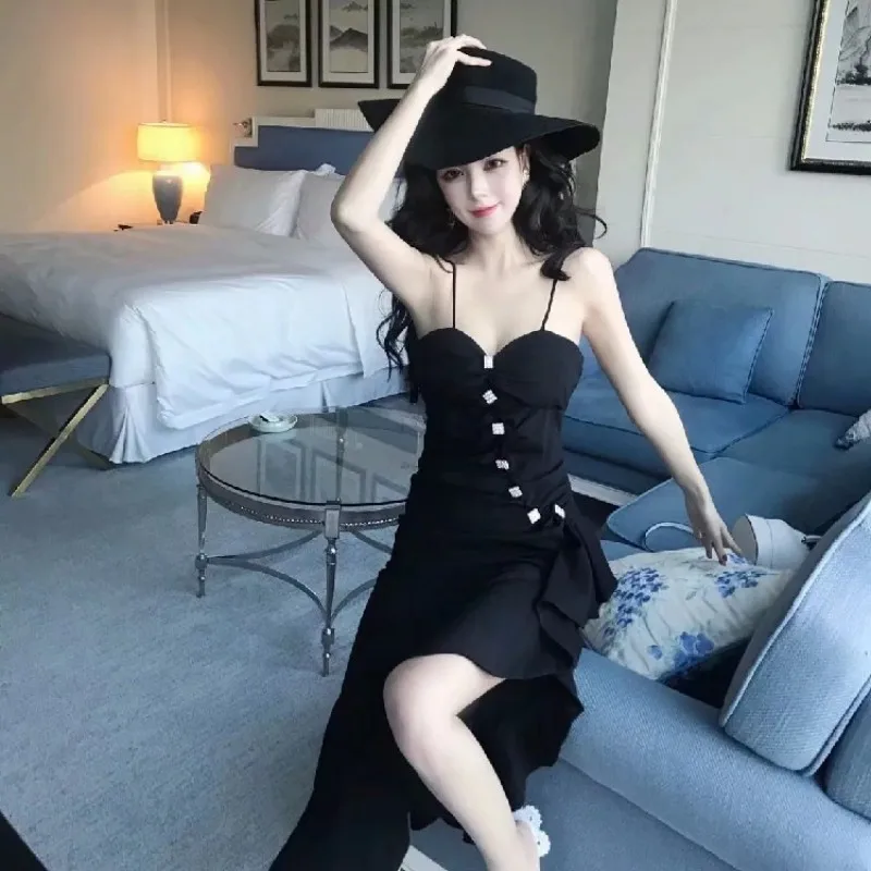 Женское элегантное вечернее платье-русалка модное белое черное пикантное платье