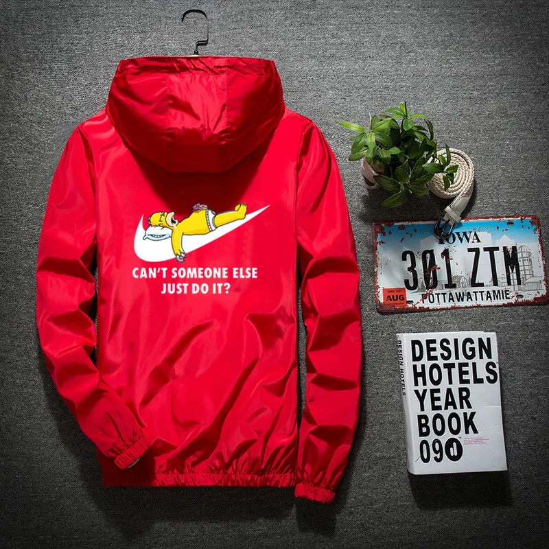 Новая куртка 2019 мужская повседневная с принтом свободная Красивая