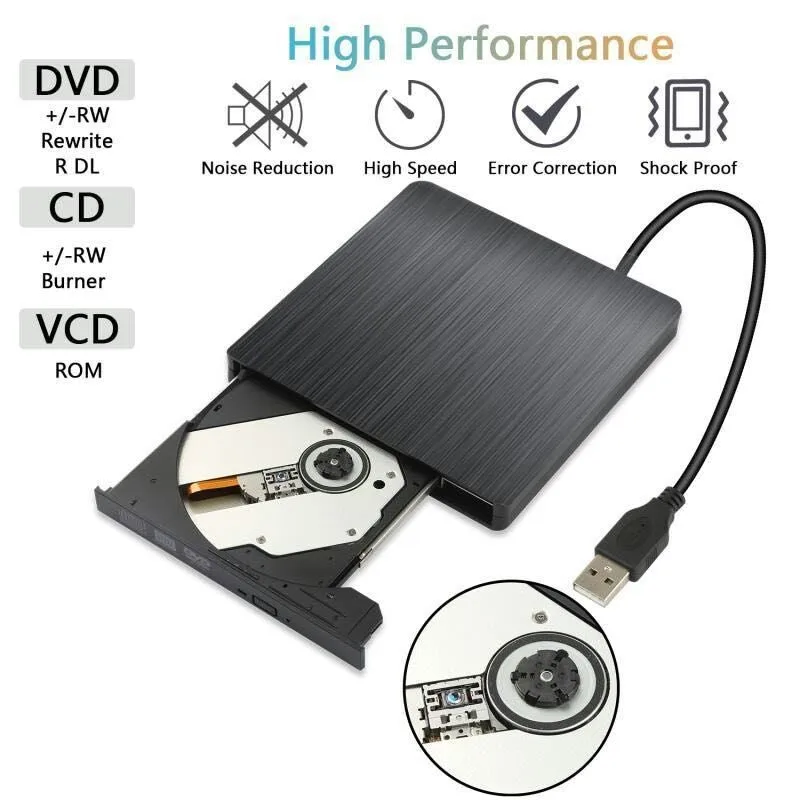 USB 3 0 DVD rom Портативный dvd плеер ПК CD/DVD Reader рекордер оптический Drivedvd чехол для