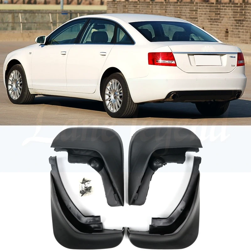 Аксессуары 4 шт./компл. Подходит для AUDI A6(C6) 2006 2007 2008 2009 2010 седан насадки для защиты от грязи брызговик грязезащитный