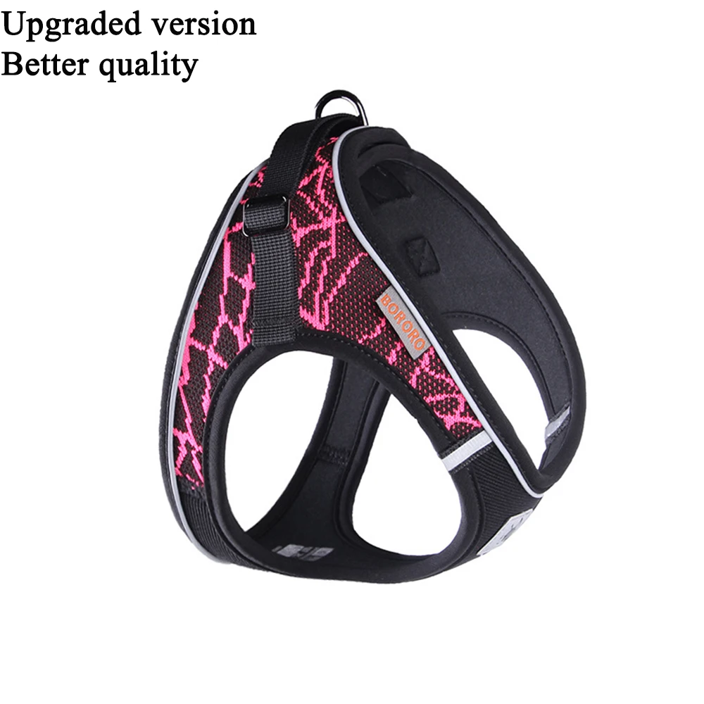 style 2 pink Мягкий нагрудный жилет для домашних животных, спортивный канат для перевозки домашних животных, жилет для собак на открытом воздухе, Светоотражающий Поводок для собак, стабильность - Цвет: style 2 pink