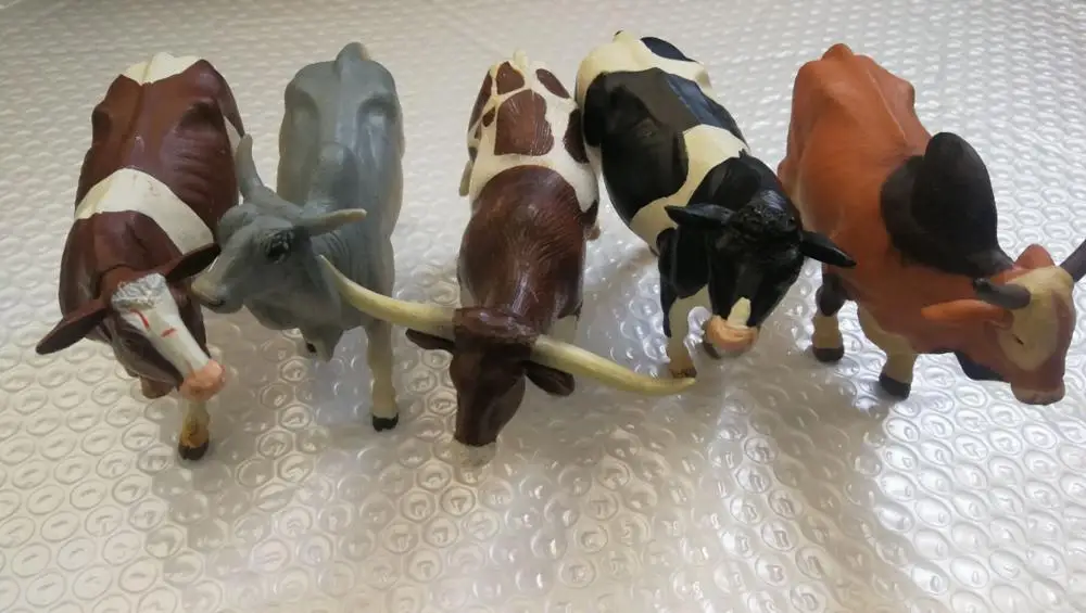 Твердый экологически чистый пластик животных модель игрушечная фигура 5