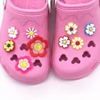 1 шт. красочный цветок персонаж обуви талисманы украшение Backapck Fit Браслеты украшение обуви пряжка детский подарок