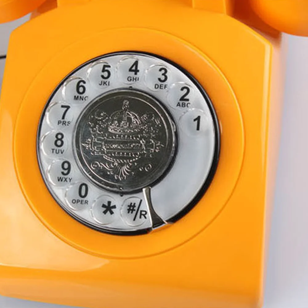 corded black landline phones for home old style antique telephone dial phone with muti function mini phone office accessories free global shipping