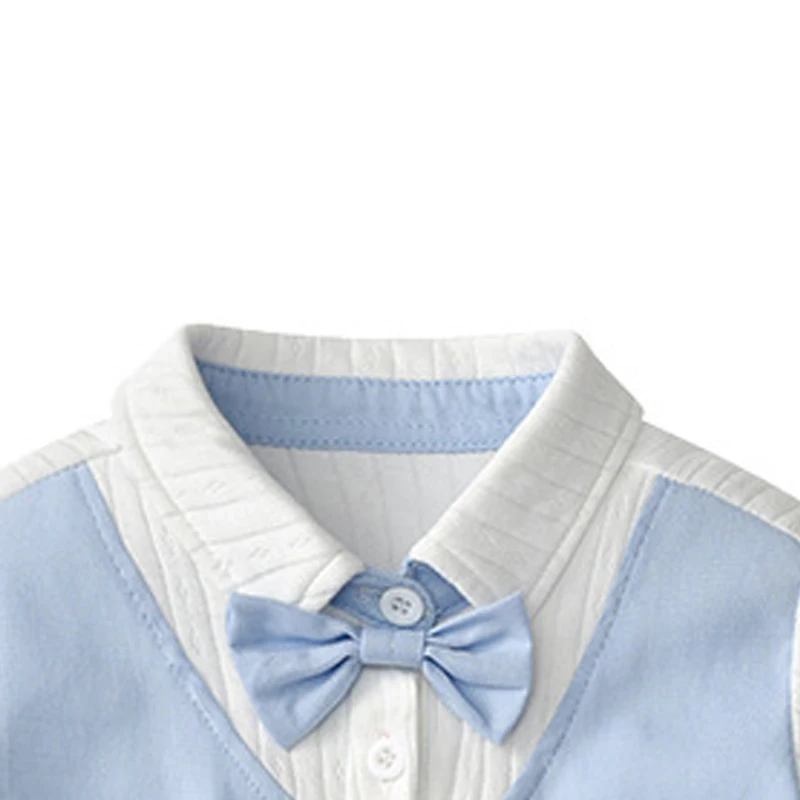 

Melario Boys Clothing Sets Summer Gentleman Suits Short Sleeve Shirt Shorts 2pcs Kids Clothes Children Clothing Set Boy Clothing