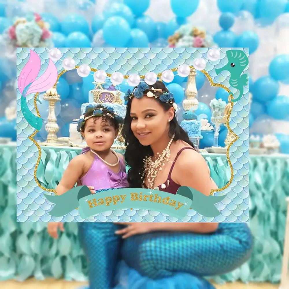 

24pcs Mermaid Cake Topper Mermaid Party Seaweed Little Mermaid Birthday 1st Party Decor Under the Sea Girl Baby Shower