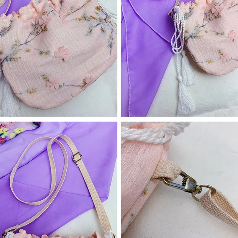 

Female Bag Fashion Small Bag Chinese Style Fairy Bag Hanfu Embroidery Ancient Style Messenger Bag Women