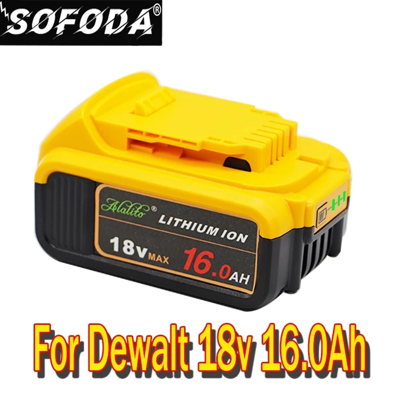 Сменный аккумулятор для электроинструмента DeWalt DCB184 DCB181 DCB182 DCB200 20 в 16 А 18 0