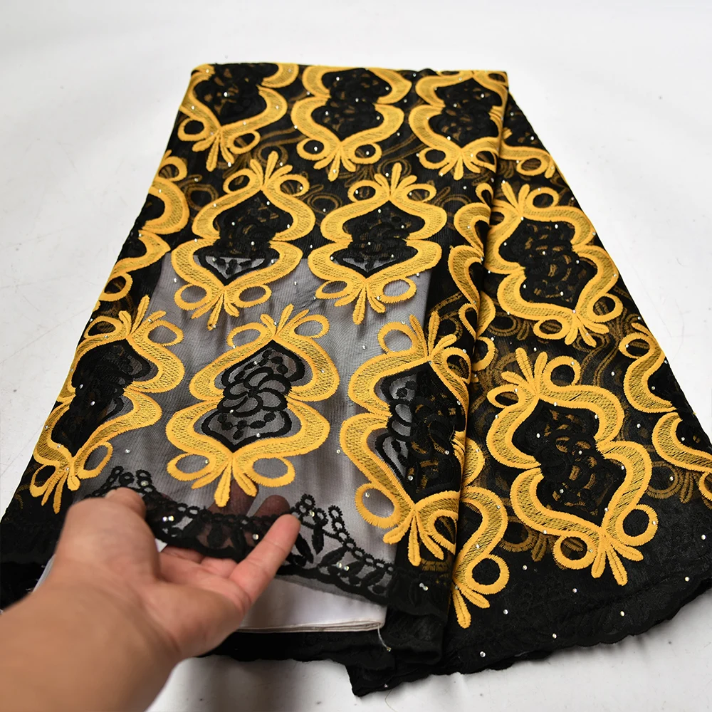 Новейший дизайн 2021 французская Тюлевая сетка с вышивкой швейцарская вуаль