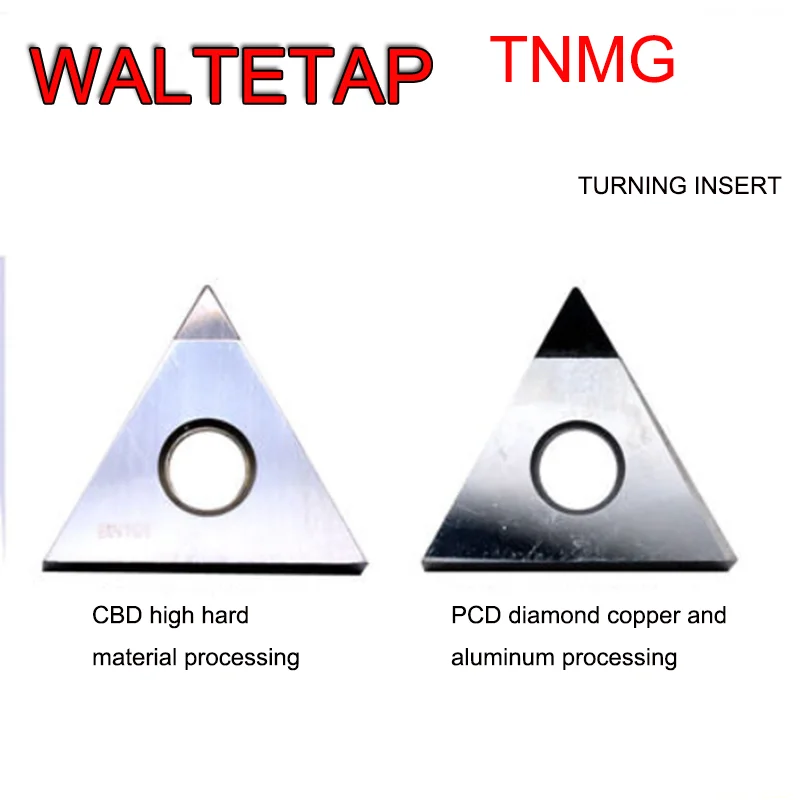 WALTETAP Diamond TNMG 160404 чугун CBN высокая твердость PCD медь алюминий пластик акрил светильник точная обработка