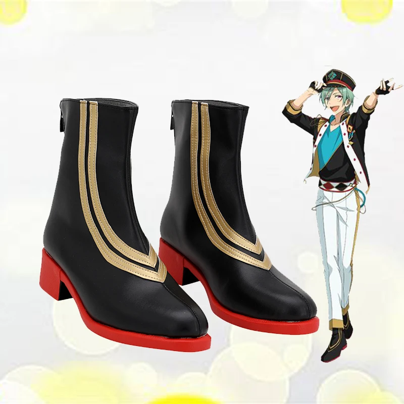 

Ensemble Stars ALKALOID Ayase Mayoi Cosplay PU Leather Shoes Halloween Cosplay Prop Custom Made