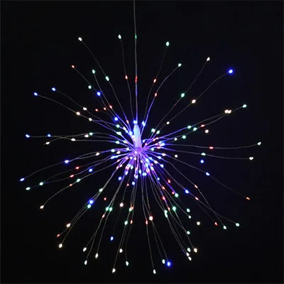multicolor DIY светильник-фейерверк, складной светодиодный светильник в форме букета, декоративный Сказочный светильник s для гирлянды, патио, Свадебная вечеринка, праздничный светильник - Испускаемый цвет: multicolor