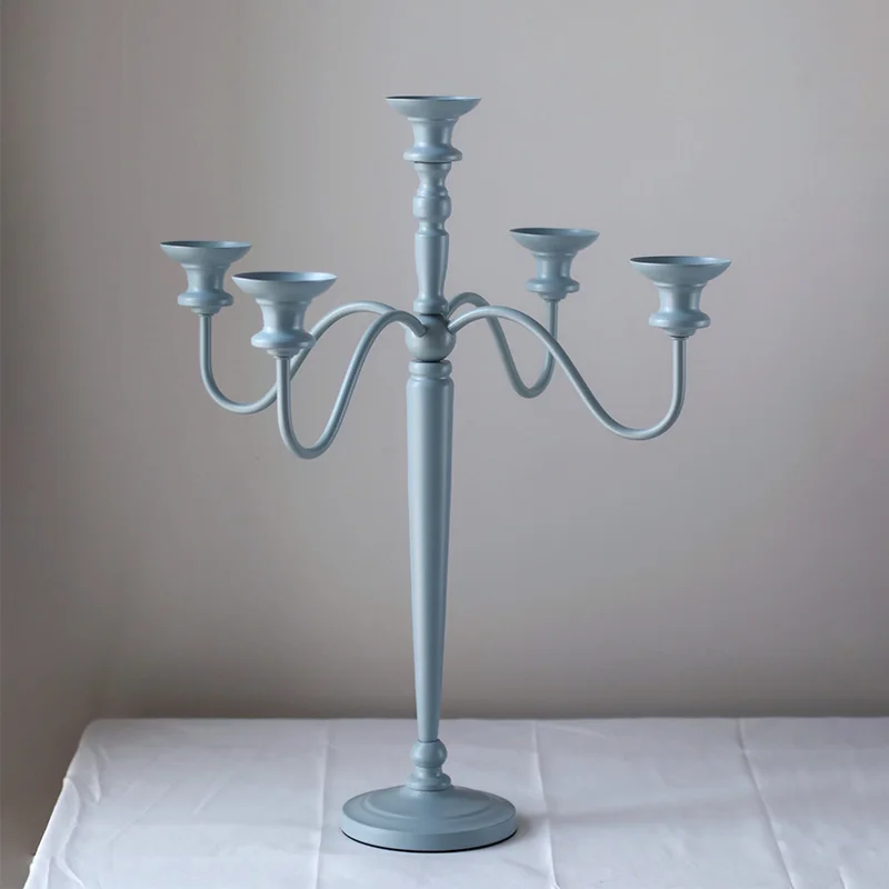 Metal Wedding Candle Holders Modern Glamour Table Pillar Candle Holder Christmas European Decoracion Hogar Home Decor DE50ZT