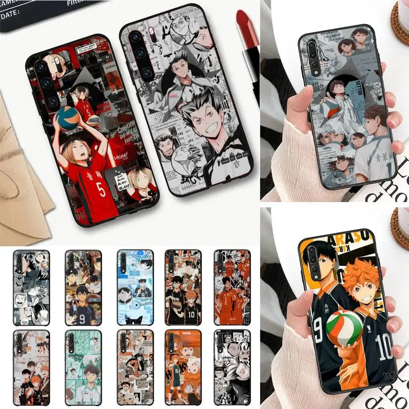 

Haikyuu Hinata Attacks Anime Phone Case For Huawei P20 P30 P9 P10 plus P8 lite P9 lite Back Coque for Y62019 Mate20lite Cover