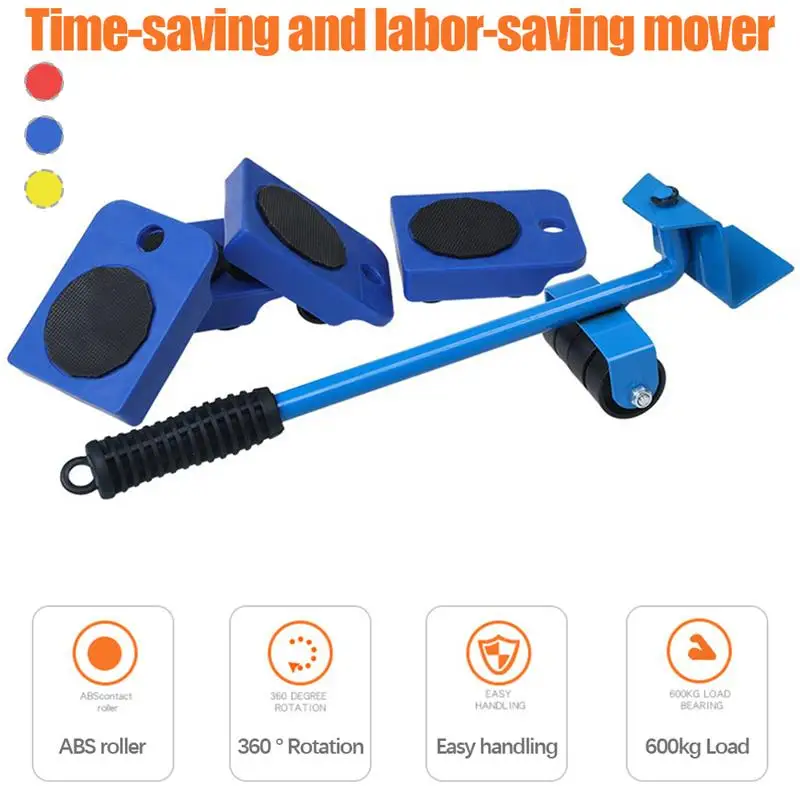 

Household Shifter Heavy Object Mover Multi-Function with Pulley Handling Bed Shifter Furniture Refrigerator Moving Tool