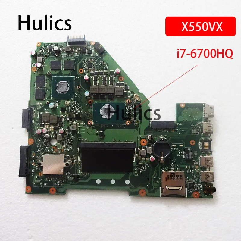 Hulics оригинальный X550VX материнская плата для ноутбука ASUS K550V X550V I7 6700HQ GTX950M основная