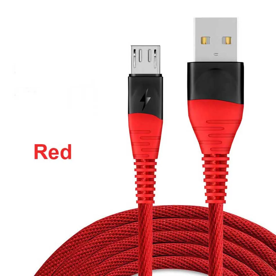 Oppselve Micro usb type-C кабель 2.4A Быстрая Зарядка Кабель Microusb для samsung Xiaomi Android мобильный телефон провод шнур 2 м