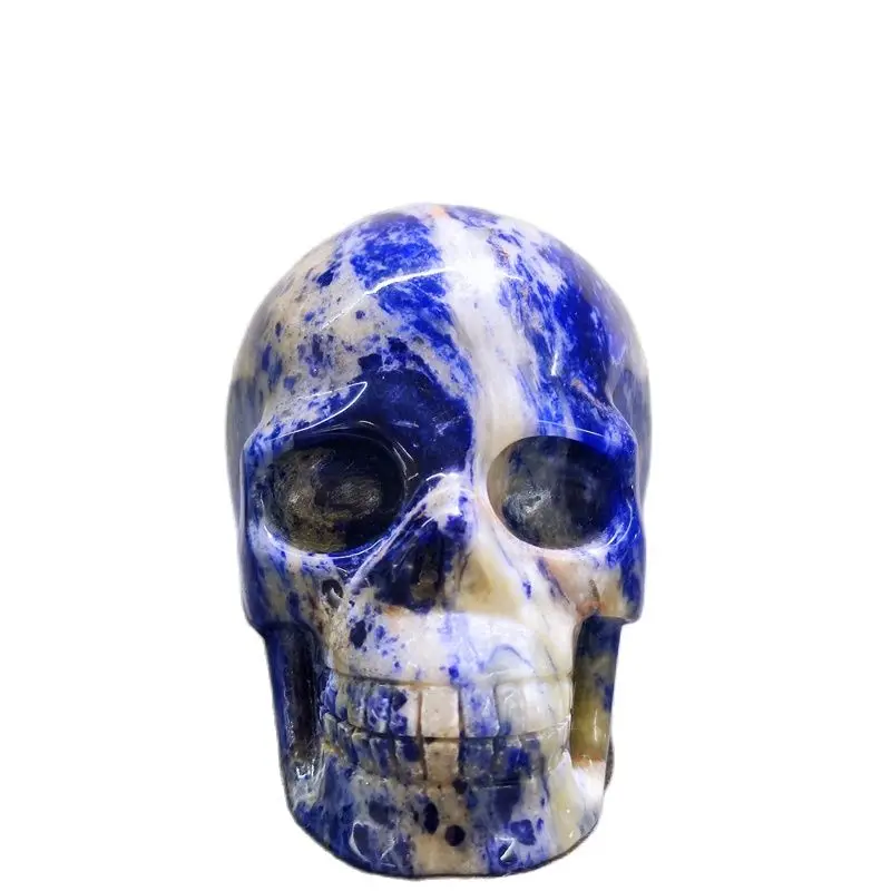 

Черепа из натурального хрусталя, высококачественные хрустальные черепа из кальдалита ручной работы, украшения по фэн-шуй QSR