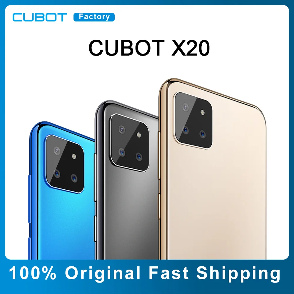 Чехол для CUBOT X20 мобильный смартфон 4000 мА/ч Батарея AI задние тройные Камера Face ID
