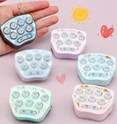 Мини портативная игровая консоль брелок Детская портативная игровая консоль игрушка пазл Ностальгический мультяшный креативный новогодний Рождественский подарок